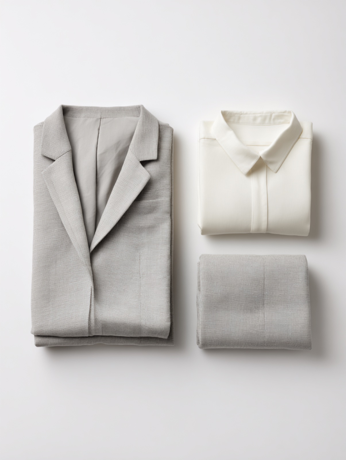 Tailleur gris clair
